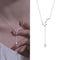 925 Plateado Sterling Women's Summer Necklace Clavicle Chain Light Luxury Niche Plateado Big Dipper