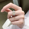 Anillo de Diamante Carbono Alto Estilo Europeo Americano