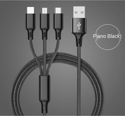 Cable de Datos Trenzado Triple 3 en 1 con Tres Conectores - Image 17