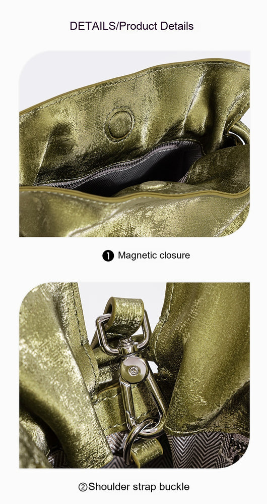 Bolsa de la Suerte con Cordón de Satén y Cuero Genuino - Image 21