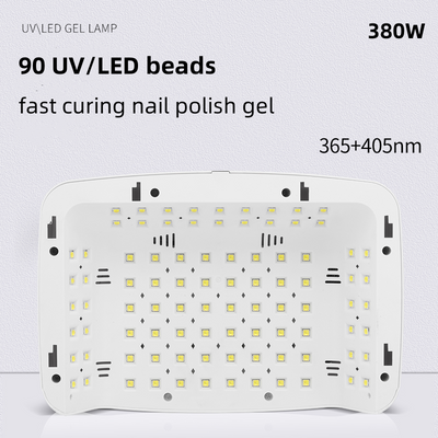 Lámpara UV LED Profesional 380W con 90 LEDs para Secado de Uñas de Gel - Image 4