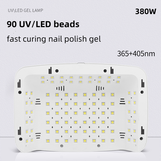 Lámpara UV LED Profesional 380W con 90 LEDs para Secado de Uñas de Gel - Image 4