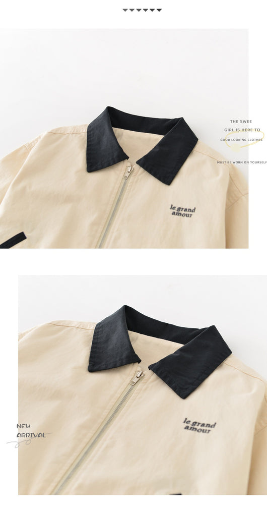 Cardigan con Cuello Grande y Cierre de Cremallera para Niños - Image 8