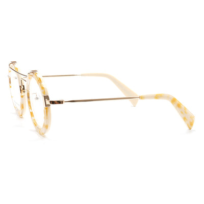 Lentes Vintage Redondos con Protección Azul - Marco Metálico Doble Rayo - Image 16