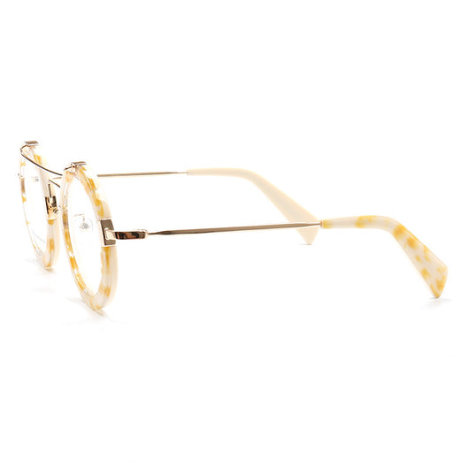 Lentes Vintage Redondos con Protección Azul - Marco Metálico Doble Rayo - Image 16
