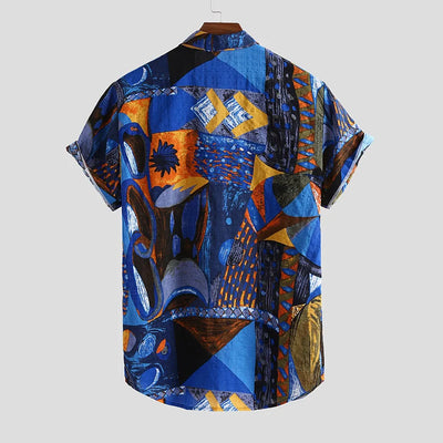 Cardigan Floral para Hombre de Manga Corta - Image 12