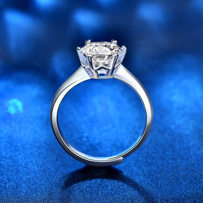 Anillo de Moissanita para Mujer con Seis Garras - Image 7