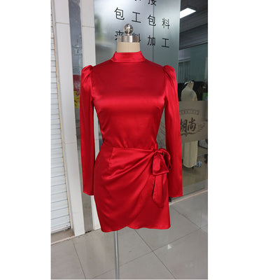 Vestido de Satén Elegante para Mujer - Diseño Moderno y Sofisticado - Image 10