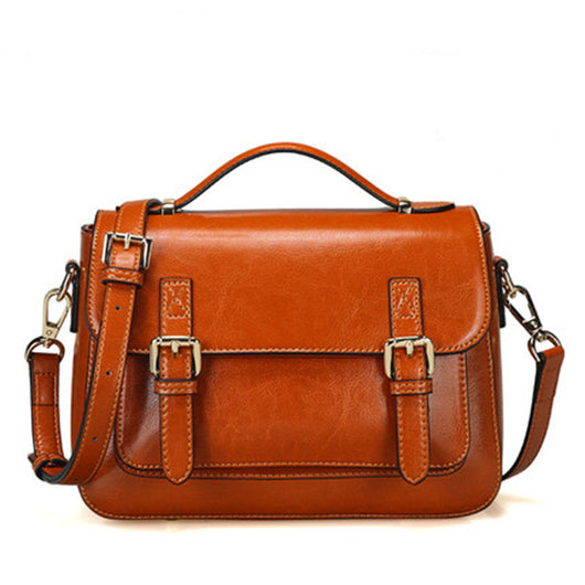 Bolso Mensajero de Cuero Genuino para Mujer - Image 16