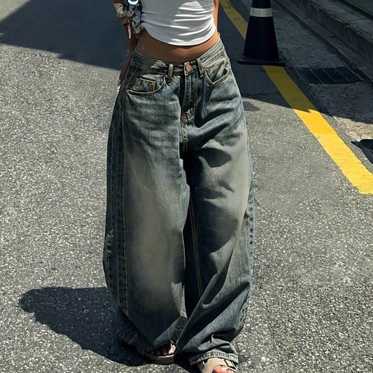Pantalones Anchos Casuales con Largo Dragón
