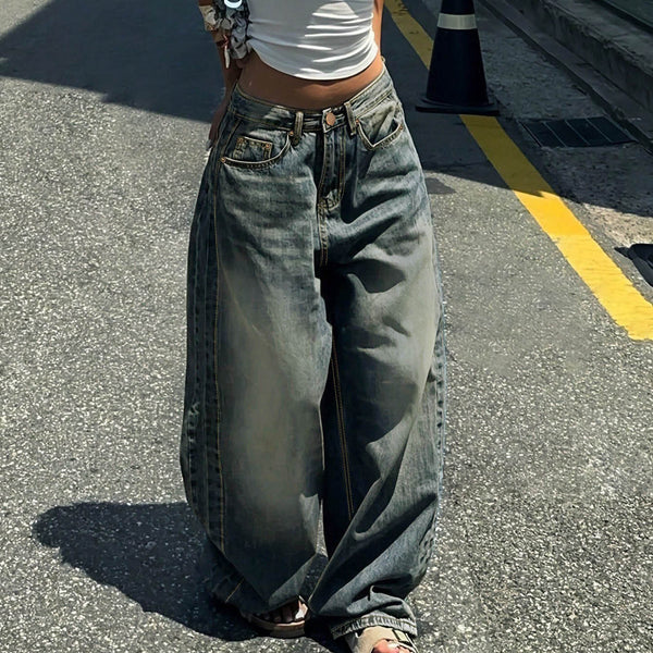 Pantalones Anchos Casuales con Largo Dragón