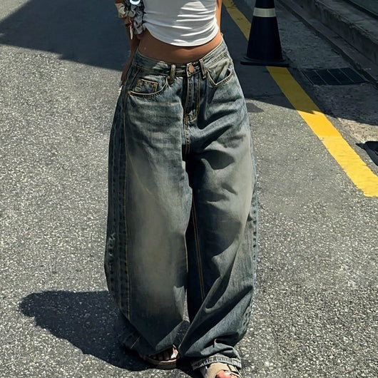 Pantalones Anchos Casuales con Largo Dragón