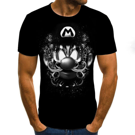 Camisetas Estampadas 3D Calavera Horror - Manga Corta Unisex