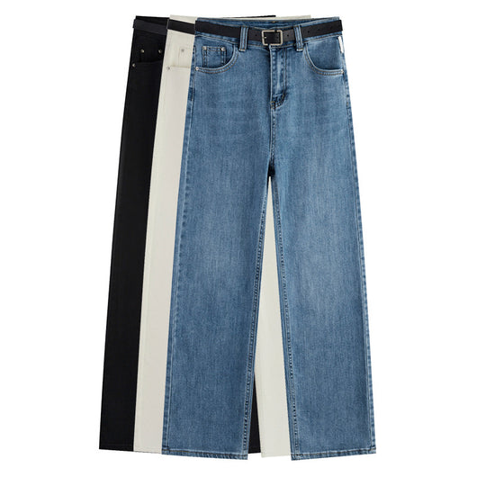 Jeans Rectos de Cintura Alta Holgados para Mujer - Image 17