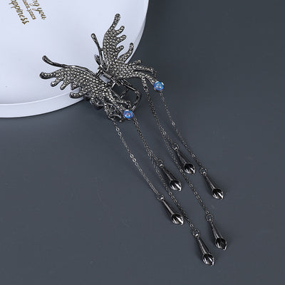 Broche Mariposa Brillantes con Borla y Sonajero de Viento - Image 11
