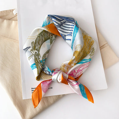 Pañuelo de Seda para Mujer - Accesorio de Moda Versátil - Image 17