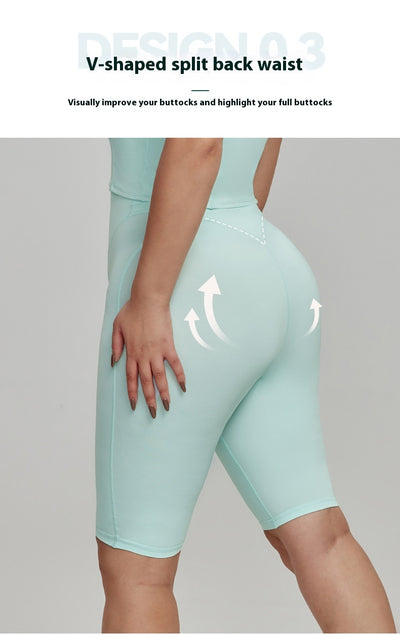 Shorts Deportivos Talla Grande Cintura Alta en Nylon - Image 25
