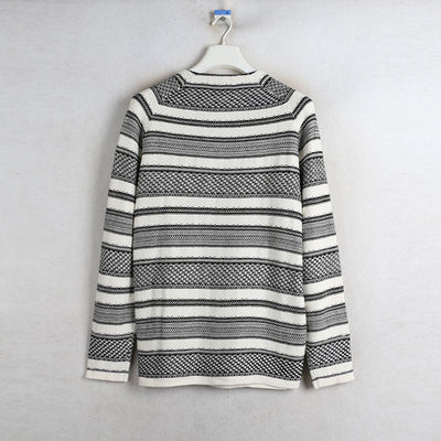 Suéter Étnico a Rayas para Mujer - Manga Larga Otoño - Image 6