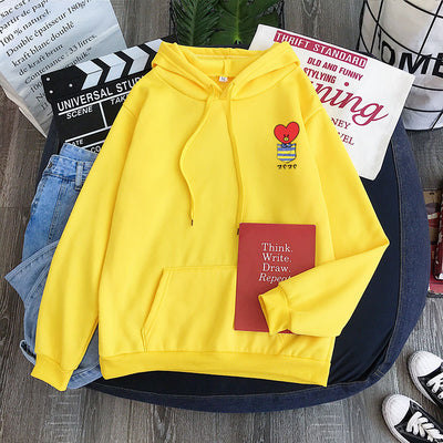 Sudadera de Pareja con Bolsillos Falsos y Patrón de Muñecas - Colores Pastel Personalizables - Image 11