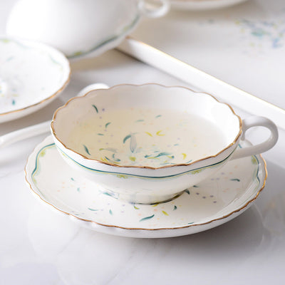 Juego de Tazas de Café Estilo Europeo en Cerámica