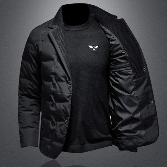 Chaqueta Acolchada de Plumón para Hombre - Abrigo Térmico Premium - Image 2
