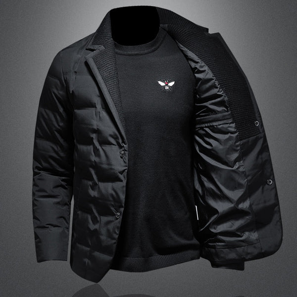 Chaqueta Acolchada de Plumón para Hombre - Abrigo Térmico Premium