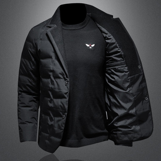 Chaqueta Acolchada de Plumón para Hombre - Abrigo Térmico Premium - Image 2
