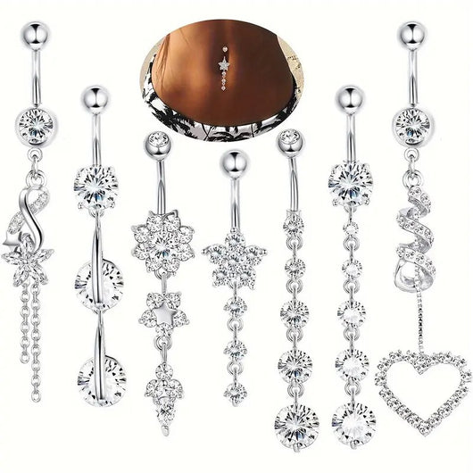 Piercing Ombligo con Dije de Borlas - Joya Femenina Elegante - Image 9