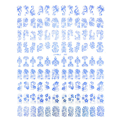 108 Stickers 3D para Uñas en Oro y Plata - Image 11