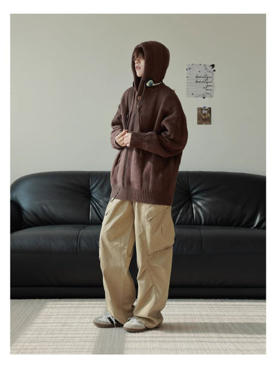 Sudadera Retro Térmica Holgada para Hombre - Image 11