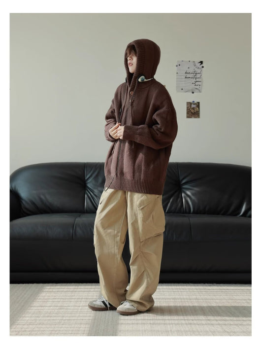 Sudadera Retro Térmica Holgada para Hombre - Image 11