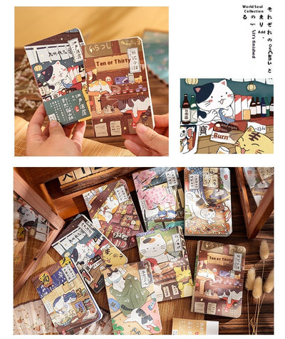 Cuaderno de Bolsillo Gato Montaña - Diario Ilustrado a Mano con Diseño Kawaii - Image 17