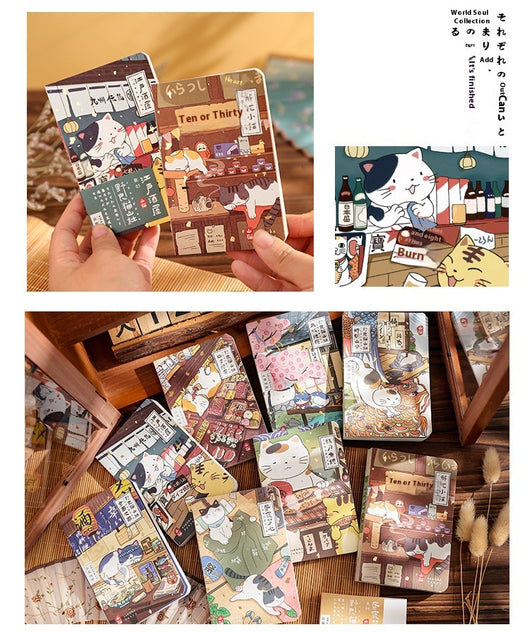 Cuaderno de Bolsillo Gato Montaña - Diario Ilustrado a Mano con Diseño Kawaii - Image 17