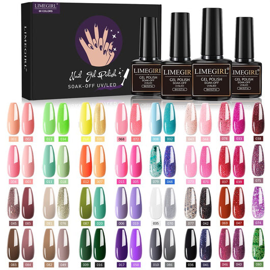 Set de 60 Colores de Esmalte de Uñas Removible con Adhesivo Funcional - Image 23