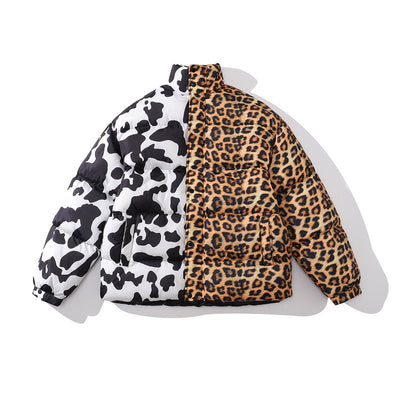 Chaqueta Acolchada Oversize con Bloques de Color - Algodón para Hombre y Mujer - Image 9
