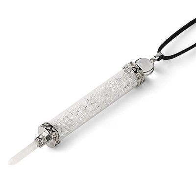 Colgante Cristal Rodolita con Alas - Botella de Deseos Artesanal - Image 25
