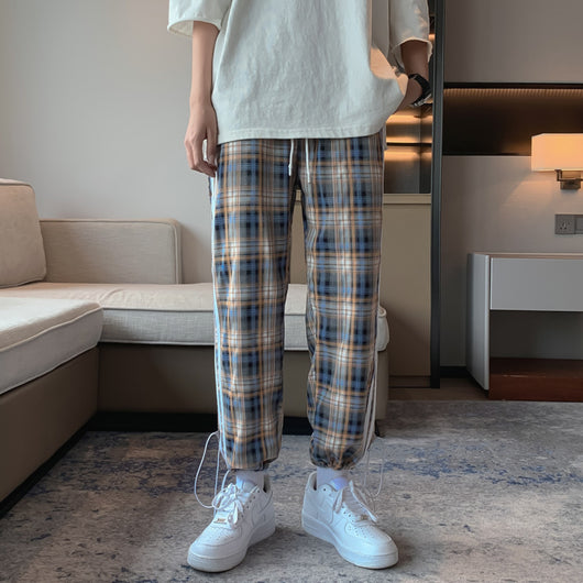 Pantalones a Cuadros Hombre - Pantalón Casual Suelto Estilo Verano - Image 4