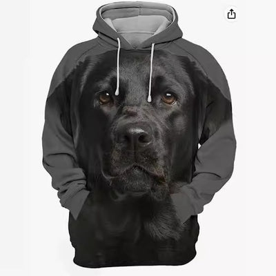 Sudadera Estampada Holgada para Hombre - Image 3