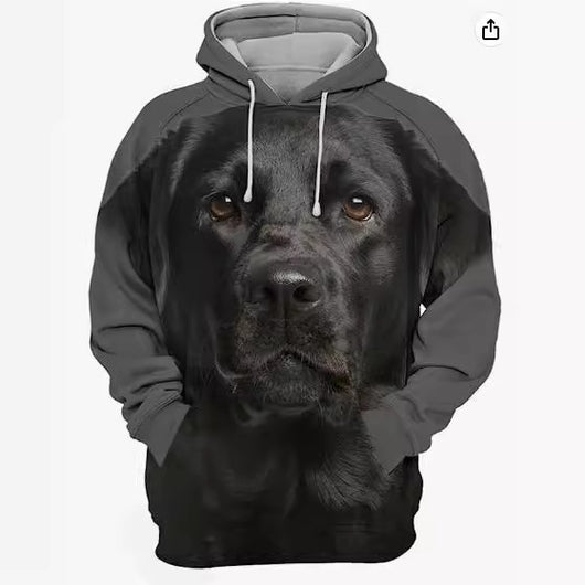 Sudadera Estampada Holgada para Hombre - Image 3