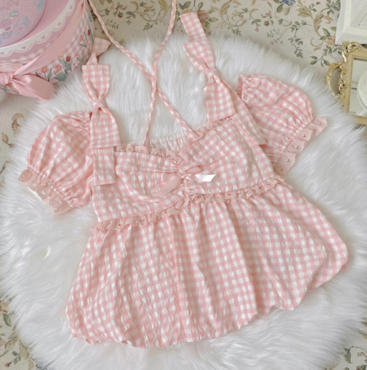 Blusa Cuadrille Suave Estilo Soft Girl - Diseño Original Verano - Image 2