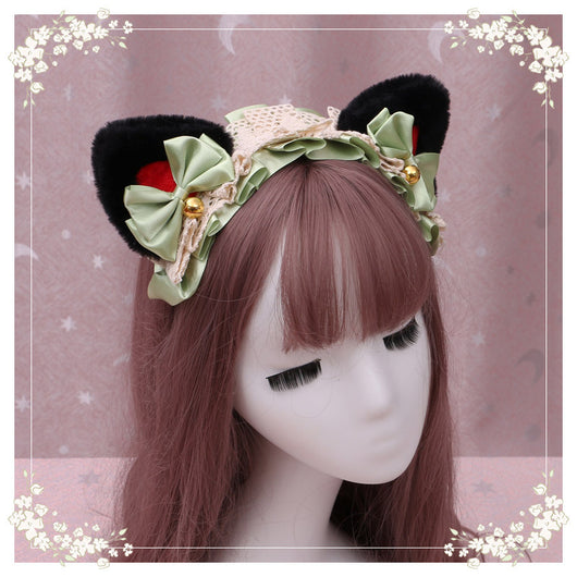 Diadema Lolita Gatita de Peluche con Encaje - Accesorio Anime Japonés - Image 62