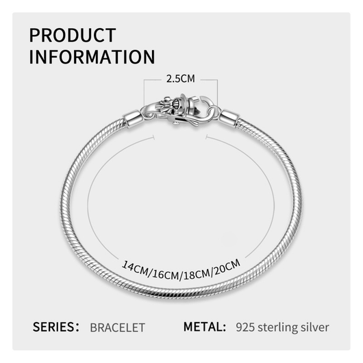 Pulsera Cadena Hueca Plata 925 - Accesorio DIY sin Cierre - Image 7