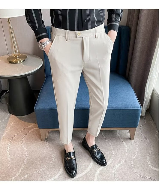Pantalones de Vestir Casual Rectos para Hombre - Image 17