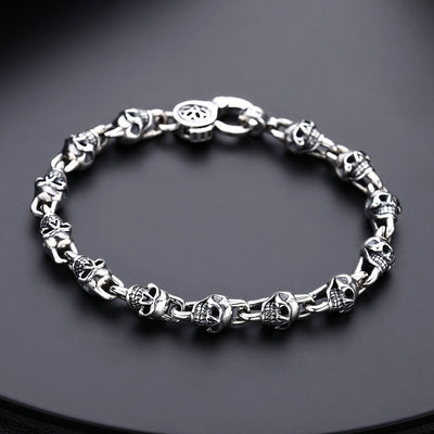 Pulsera de Plata Esterlina S925 Vintage para Hombre y Mujer - Image 10