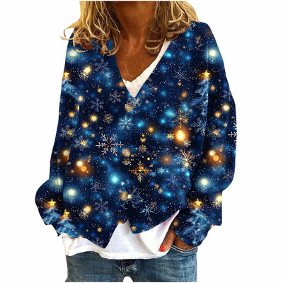 Suéter Tipo Chaqueta Casual de Cuello V Holgado para Mujer - Image 6