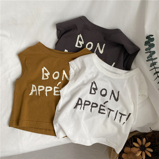 Chaleco Infantil Estampado con Letras - Top Suelto y Cómodo para Niños y Niñas - Image 10