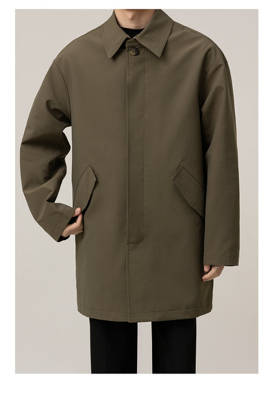 Abrigo Holgado Largo Tipo Duster para Hombre - Image 8
