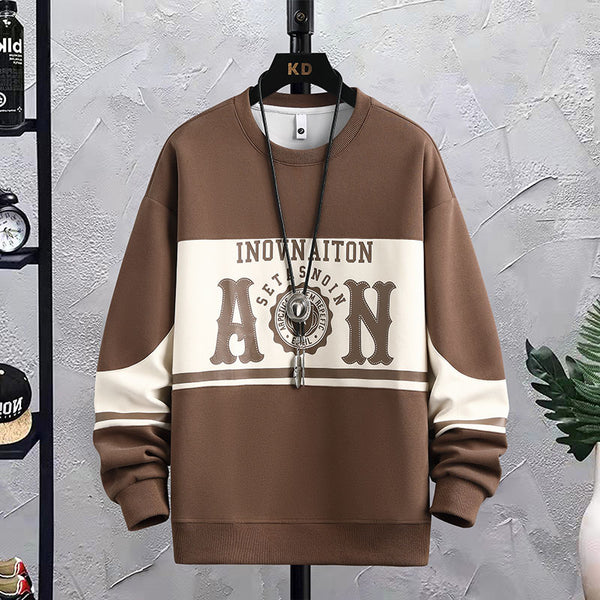 Sudadera Estampada Cuello Redondo para Hombre