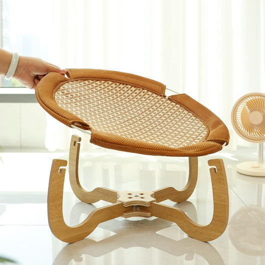 Cama Elevada de Ratán Tejido para Gatos y Perros - Cómoda Fresca Todo Año - Image 7