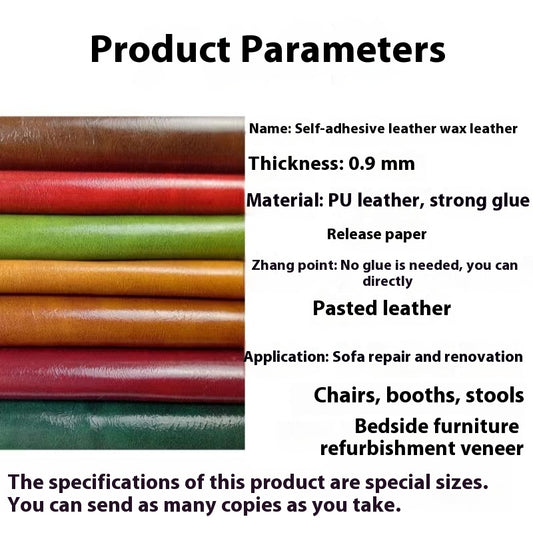 Adhesivos de Cuero Autoadhesivos Premium para Auto - Pegatinas de Cuero Oil Wax - Image 2